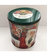 Vintage large sneaking santa graphics shucks popcorn tin hallmark cards ... - $27.01 CAD