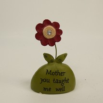 Blossom Bucket "Mother You Taught Me Well" Flower Figurine 2.5" tall KKJ8D - $4.00