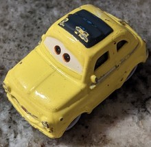 Luigi Pixar Cars Die Cast Yellow Fiat Mini Metal Car - £7.79 GBP