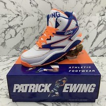 Men’s Patrick Ewing Sport Lite X Queens White | Royal | Orange Sneakers Nwt - £156.48 GBP