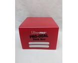Ultra Pro Red Pro Dual Deck Box With Dividers - $8.90