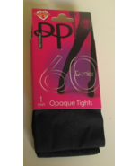 One Pair Pretty Polly 60 Denier Opaque Tights 3D fit Size Medium/Large N... - $14.80
