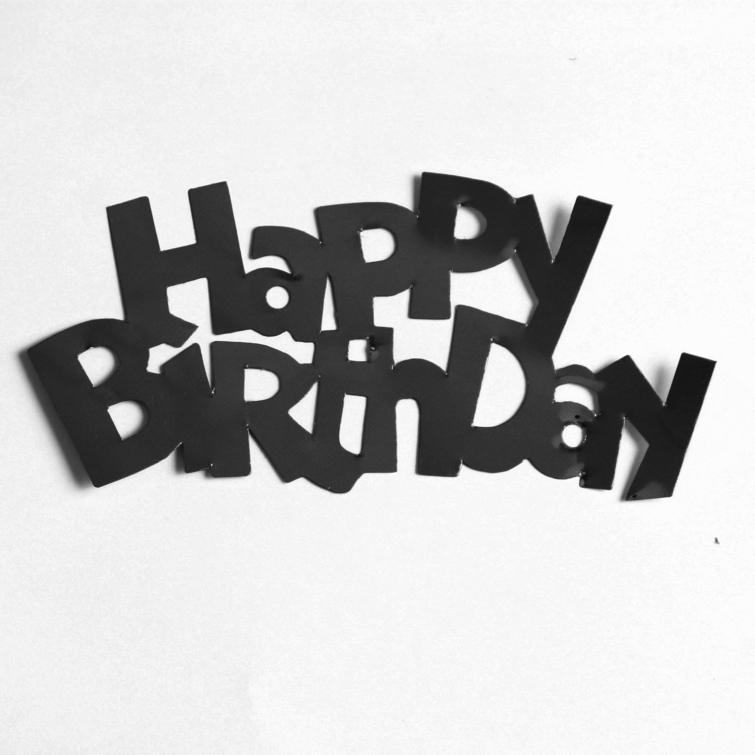 Happy Birthday Words Mylar Cut-Out Shapes Confetti Die Cut FREE SHIPPING
