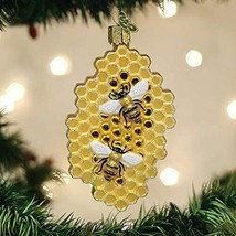 Old World Christmas Honeycomb Glass Christmas Ornament 12586 - £15.18 GBP