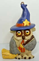 Vintage Halloween Owl Decorative Candle 4&quot; SKU H469 - £13.57 GBP