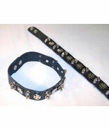 LEATHER SPIKED IRON CROSS NECKLACE CHOKER spike #297 - €5,70 EUR