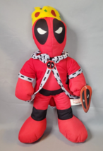 Marvel Good Stuff Deadpool Royal King Plush 14 in Stuffed Doll X-Force w/Tags - £9.45 GBP