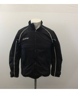 CCM Windbreaker Jacket Boys large Black Long Sleeve Nylon Full Zip Jacket - $7.92