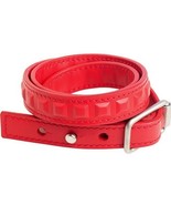 Balenciaga Grommet Triple Wrap Leather Bracelet Studded Red - $502.52 CAD