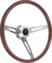 1969-1992 Pontiac Steering Wheel Kit Light Wood Polished Hub High Firebird GTO - £324.91 GBP