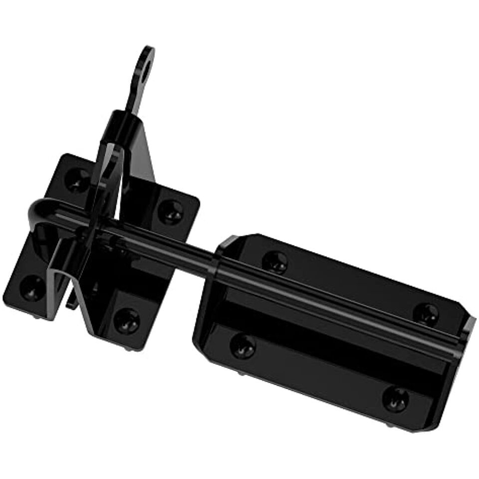National Hardware N166-015 Heavy Duty Gate Latch, 7.57&quot;, Black - $30.50