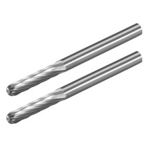 uxcell Tungsten Carbide Rotary Files 1/8&quot; Shank, Single Cut Cylindrical ... - £10.97 GBP