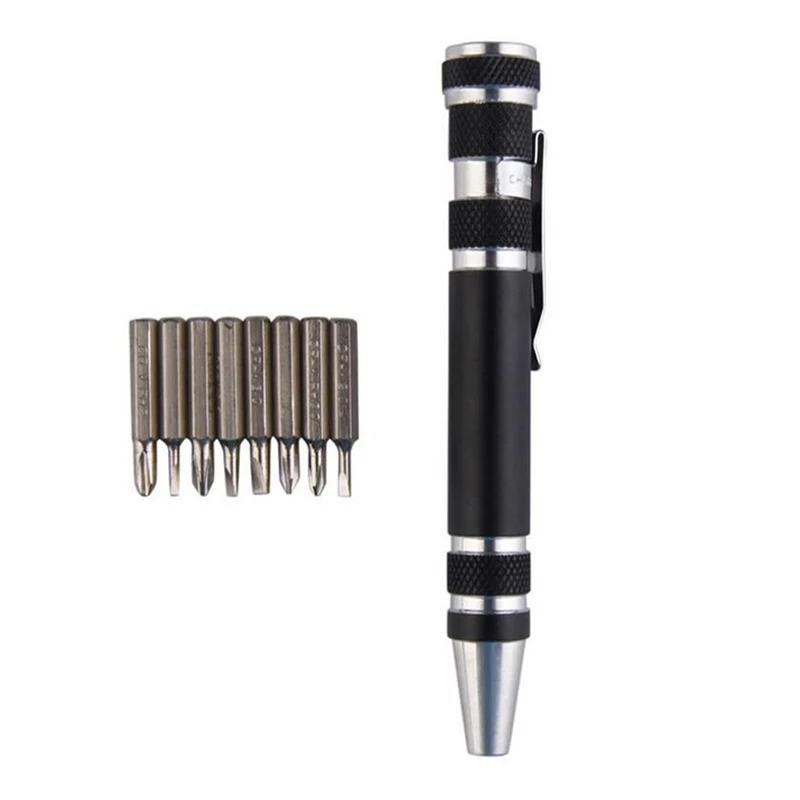 Multifunction 8 In 1 Pocket Precision Mini Screwdriver Pen Repair Hand Tools Kit - £136.84 GBP