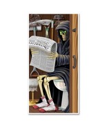 Funny GRIM REAPER on POTTY DOOR COVER Bathroom Toilet Birthday Party Dec... - $139.36 MXN
