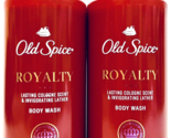 (2 Ct) Old Spice Royalty Cologne Scent &amp; Invigorating Lather Body Wash 1... - £23.72 GBP