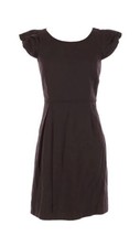 J CREW Womens Dress Dark Purple 100% Wool Lined Cap Sleeve Sheath Career Wear 4 - £19.22 GBP