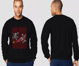 Motocross Artwork Black Men Pullover Sweatshirt - £25.76 GBP