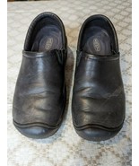 KEEN Utility PTC Slip On Black Leather Comfort Work Clog Shoe Women&#39;s Si... - £15.97 GBP