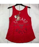 Chicago Bulls NBA Medium Mitchell &amp; Ness Sleeveless Shirt Red Women New - $41.86 CAD