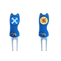 Scotland Crested Switchblade Style Divot Tool with Removable Golf Ball M... - $257.21 MXN