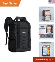 Durable Cooler Backpack, Leak-Proof with 36 Can Holder - Pack for Adventure - $55.50