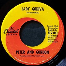 Peter and Gordon - Lady Godiva / Morning&#39;s Calling [7&quot; 45 rpm Single] 1966 - £2.74 GBP