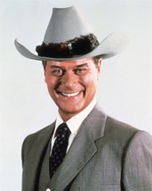 Larry Hagman smiling in his classic Texan stetson J.R. Ewing Dallas 4x6 photo - £4.71 GBP