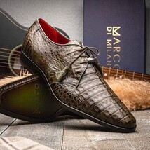 Men's Shoes genuine caiman crocodile dress derby Lacio WoodGreen image 6