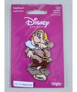 Disney Snow White Sneezy Dwarf Embroidered Iron On Patch Vtg New Sealed ... - $15.42