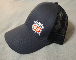 Phillips 66 Baseball Cap Hat Men&#39;s Adjustable Strapback Black Mesh - $7.43