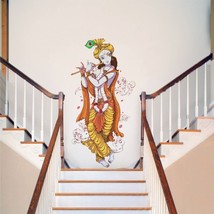 Lord Krishna Flute &#39; Wall Sticker PVC Vinyl,105cm X 55cm  Self Adhesive Sticker - £12.73 GBP