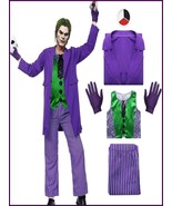 Clown costume, villain costume, purple suit vest long coat Halloween cos... - €57,77 EUR