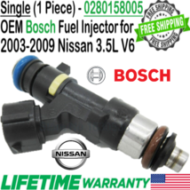 OEM Bosch 1Pc Fuel Injector for 2004, 05, 06, 07, 08, 2009 Nissan Quest 3.5L V6 - £30.06 GBP