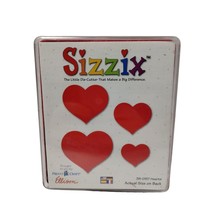 Provo Craft Sizzix Hearts 4 piece Die Cutter Set 380157 Crafting Scrapbooking - £11.68 GBP