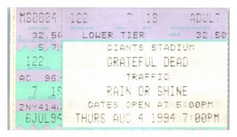 Grateful Dead Concert Ticket Stub August 4 1994 Giants Géants Stade Neuf... - £59.26 GBP