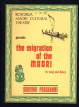1978 ROTORUA MAORI CULTURAL THEATRE * Souvenir Programme Migration MAORI - $9.95