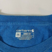 Carhartt K87 H72 Loose Fit Men's Blue Cotton Blend Short Sleeve T-Shirt Size 2XL image 3