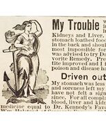 1887 Doctor Kennedy Remedy Victorian Quack Medicine NY Advertisement 2.2... - $371.27 MXN