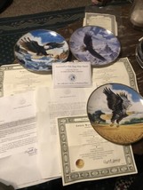 Royal Daulton Franklin mint eagle Plate By Ronald Van Ruyckevely - $31.83