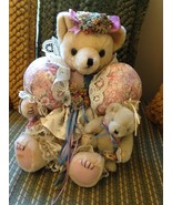 Charming Vintage Sorrow Teddy Bear 13&quot; tall by Shirley Hock Collectible - $21.72 CAD