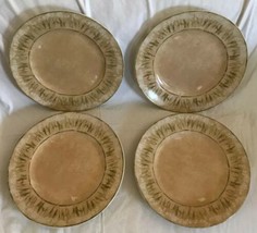 Set of 4 222 Fifth PTS NARCISSUS Cheri Blum Salad Dinner Plates Stoneware 10.5” - £35.58 GBP