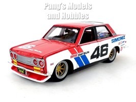1971 BRE Datsun 510 Racing #46 1/24 Scale Diecast Model by Maisto - RED WHITE - £23.73 GBP