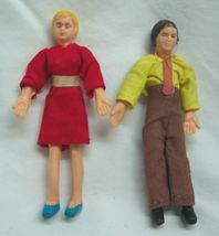 Vintage Marx 1950's Dollhouse Bendable Rubber Flexible Toy Figure Lot Mo... - $16.34