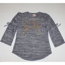 Jenna &amp; Jessie Girl&#39;s Gray Sparkle Bell Sleeve Sweater size 12 - $12.99