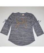 Jenna &amp; Jessie Girl&#39;s Gray Sparkle Bell Sleeve Sweater size 12 - $12.99