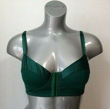 Women&#39;s Size 32B Demi Cup Green Push Up Underwire Bra - $7.92