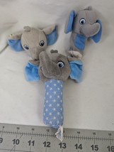 Garanimals Elephant Plush Finger Puppet Rattle Wrist Stuffed Animal Toy - £10.04 GBP