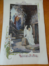 He is Risen Litho # 524 Easter 1937 from H.A. Co. w Typewritten text fro... - $148.96 MXN