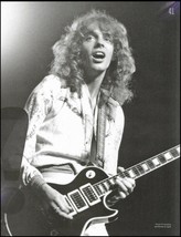 Peter Frampton then (1976) and now (2016) double-sided b/w pin-up photo ... - £3.32 GBP