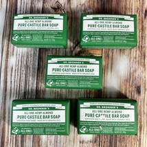 NEW Lot of 5 Dr Bronner&#39;s All One Hemp Almond Pure Castile Bar Soap 5 oz... - $20.89